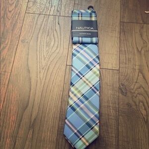 COPY - Nautica Men’s Tie Light Blue Plaid. New